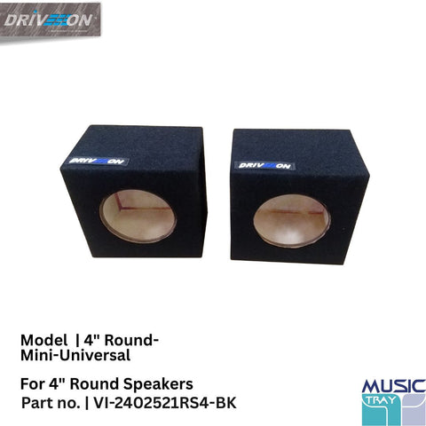 Music Box 4" inch round mini speaker box compatible for all vehicle