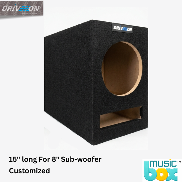 Music box for 8" Sub-woofer with 15" length