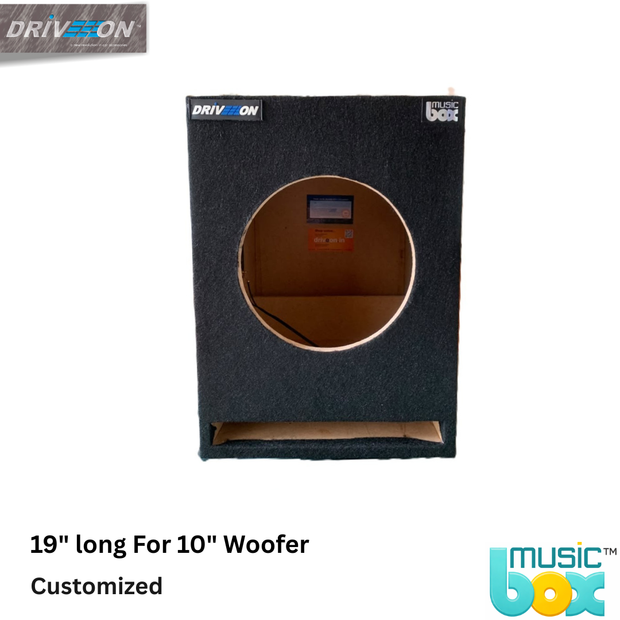 Music box for 10" Sub-woofer with 19" length