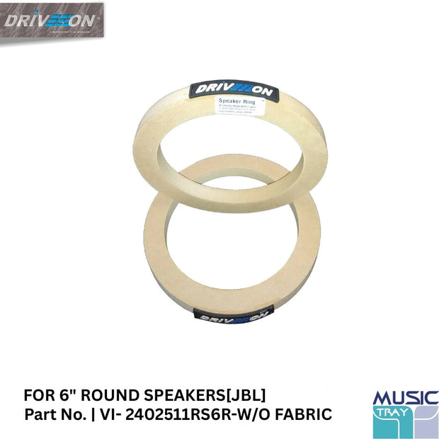 6" round speaker ring mounting for JBL speaker without fabric compatible for all vehicle