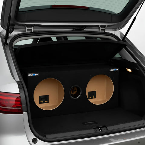 Music Box 12" inch double woofer box with 32" inch length universal type