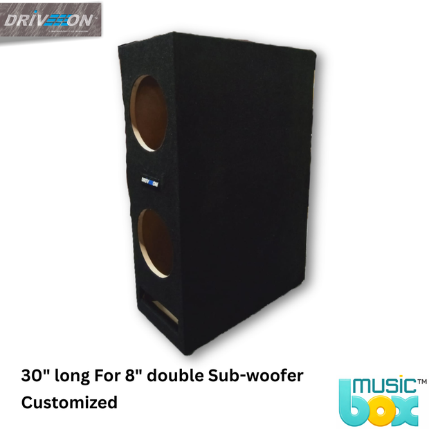 Music box (30" long) for 8" double subwoofer