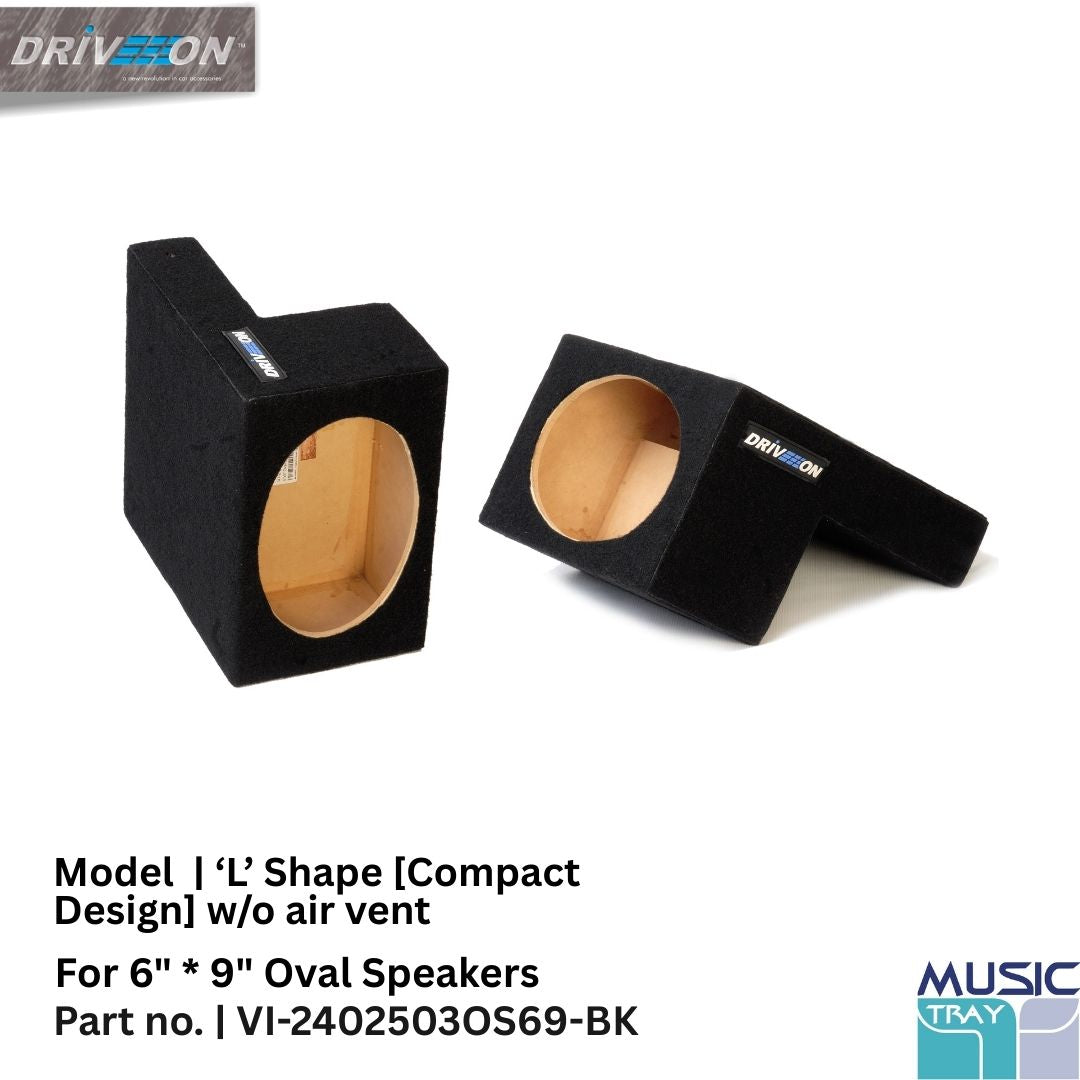 6 x 9 oval speaker box 'L' shape especially for bolero