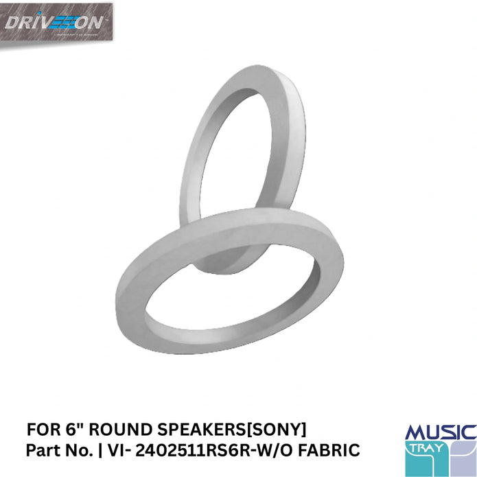 6" round speaker ring mounting for SONY speaker without fabric compatible for all vehicle