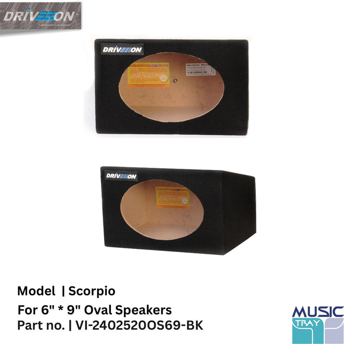 Music Box 6 x 9 oval speaker box especially for scorpio
