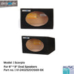 Music Box 6 x 9 oval speaker box especially for scorpio