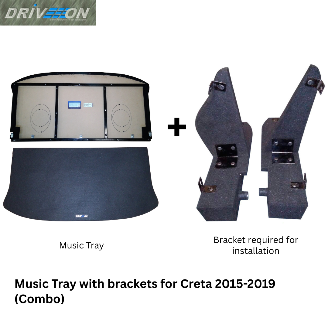 DRIVEON Music Tray + Bracket Combo — Hyundai Creta 2015
