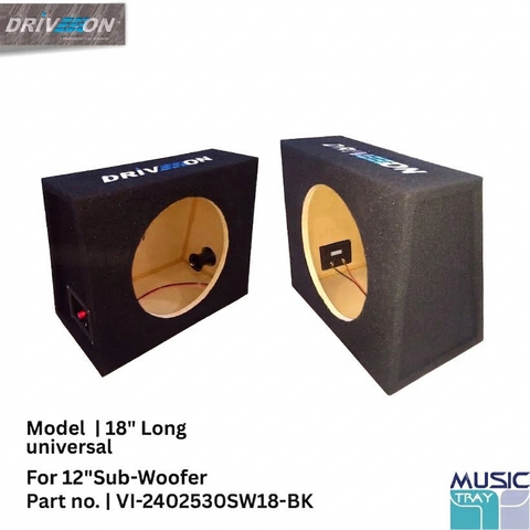 Music Box 12" inch woofer box with 18" inch length universal type