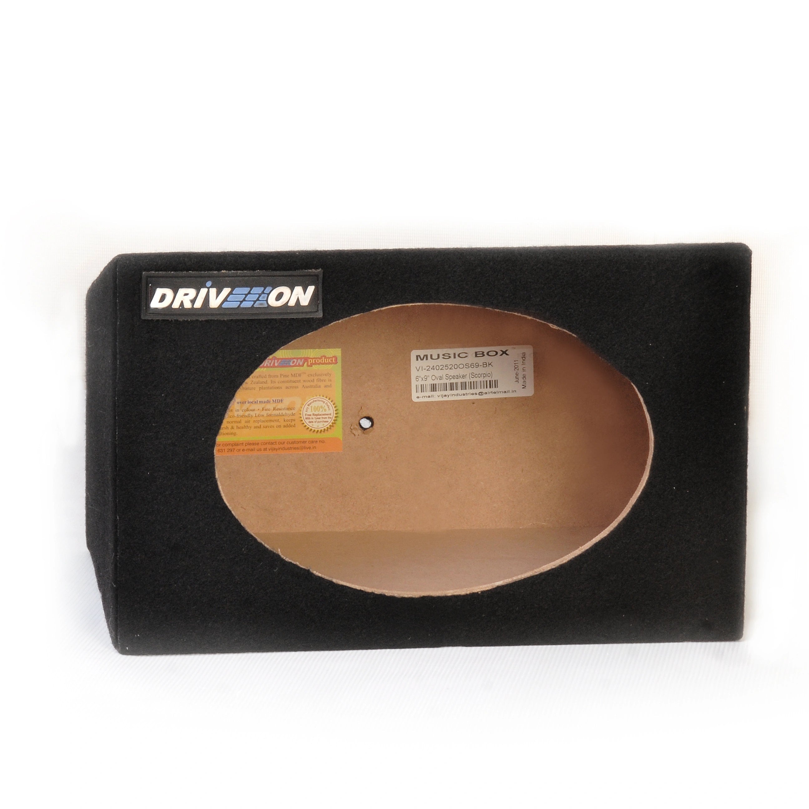 Music Box 6 x 9 oval speaker box especially for scorpio