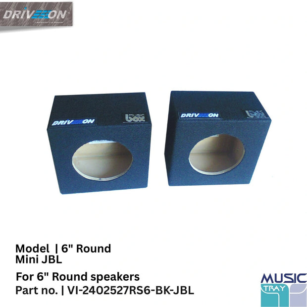 Music Box 6" round speaker box mounting for 6" JBL speaker