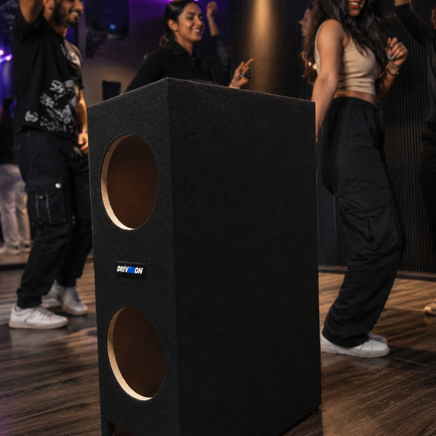 Music box (30" long) for 8" double subwoofer